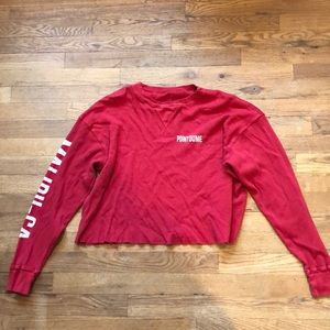 Red long sleeve Brandy Melville t-shirt